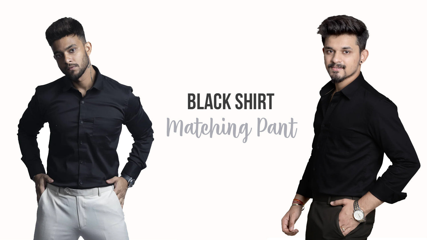 Best Black Shirt Matching Pants Combination For Men