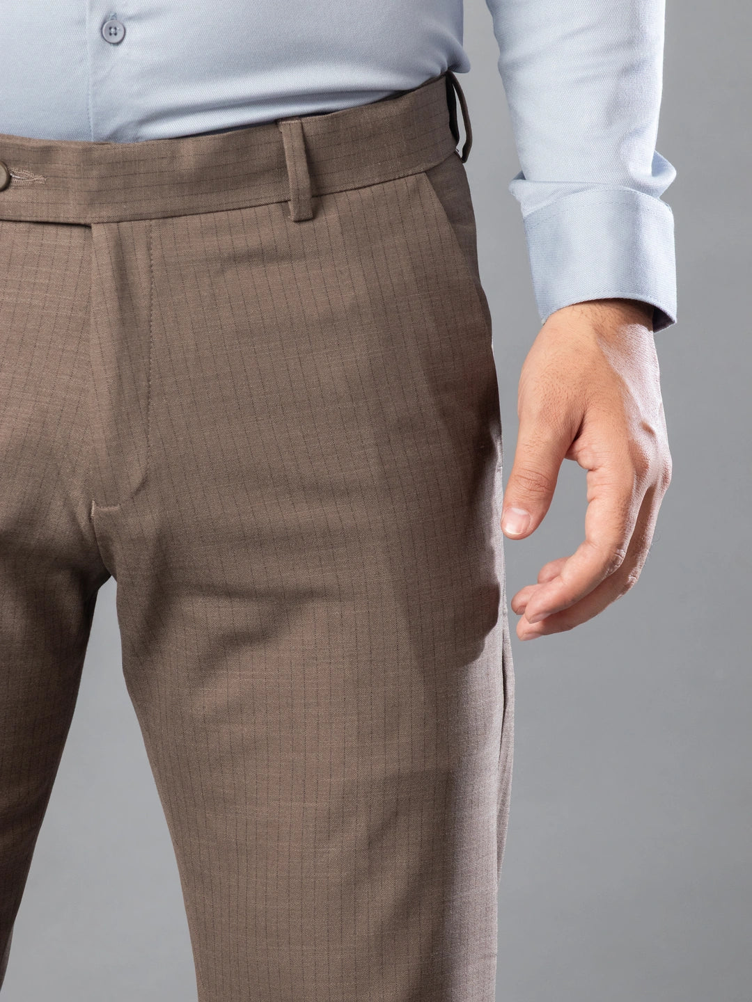 Earthy Fine Lining Bootcut Pant For Men