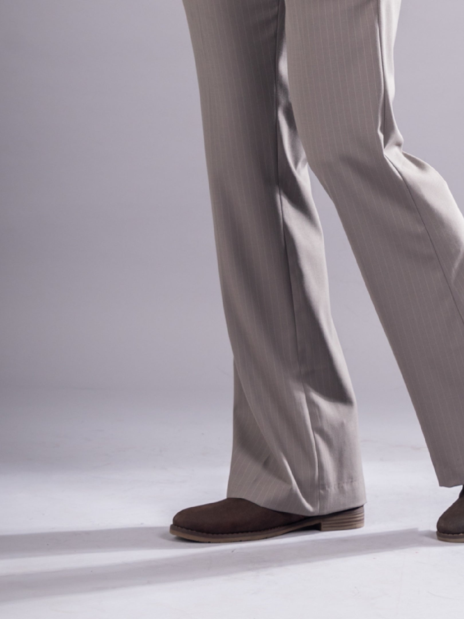 Men’s premium Mocha Mist Urban Stripe Bootcut Flexiwaist Pant - Fabric view