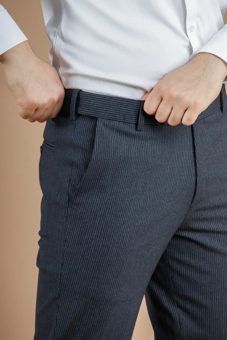 Men’s premium Blueberry Stripe Flexiwaist Pants - Side view