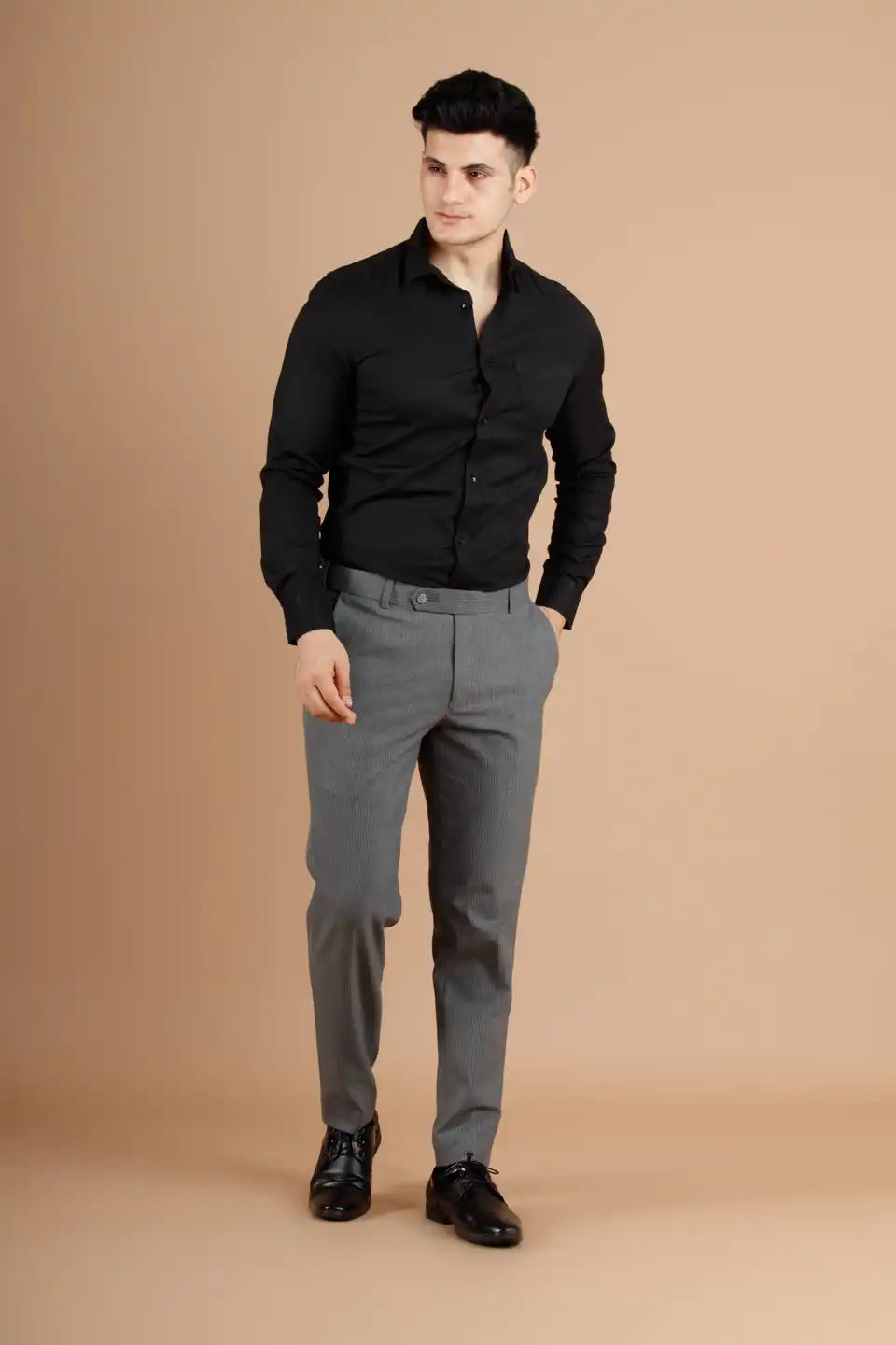 Men’s premium Oyster Stripe Flexiwaist Pants - Front view