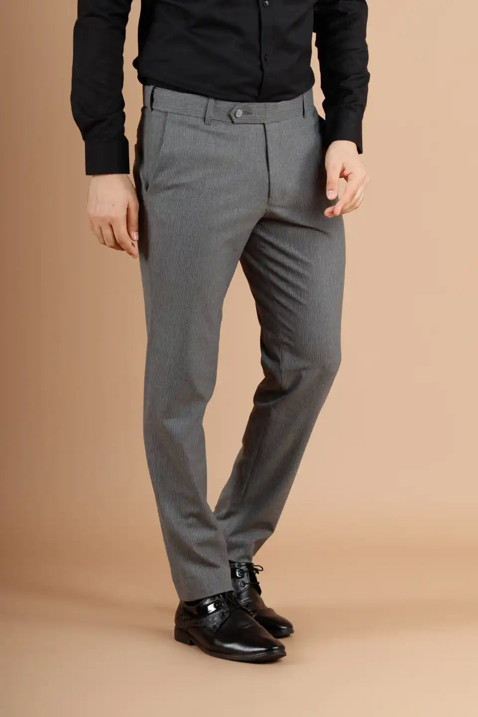 Men’s premium Oyster Stripe Flexiwaist Pants - Front view