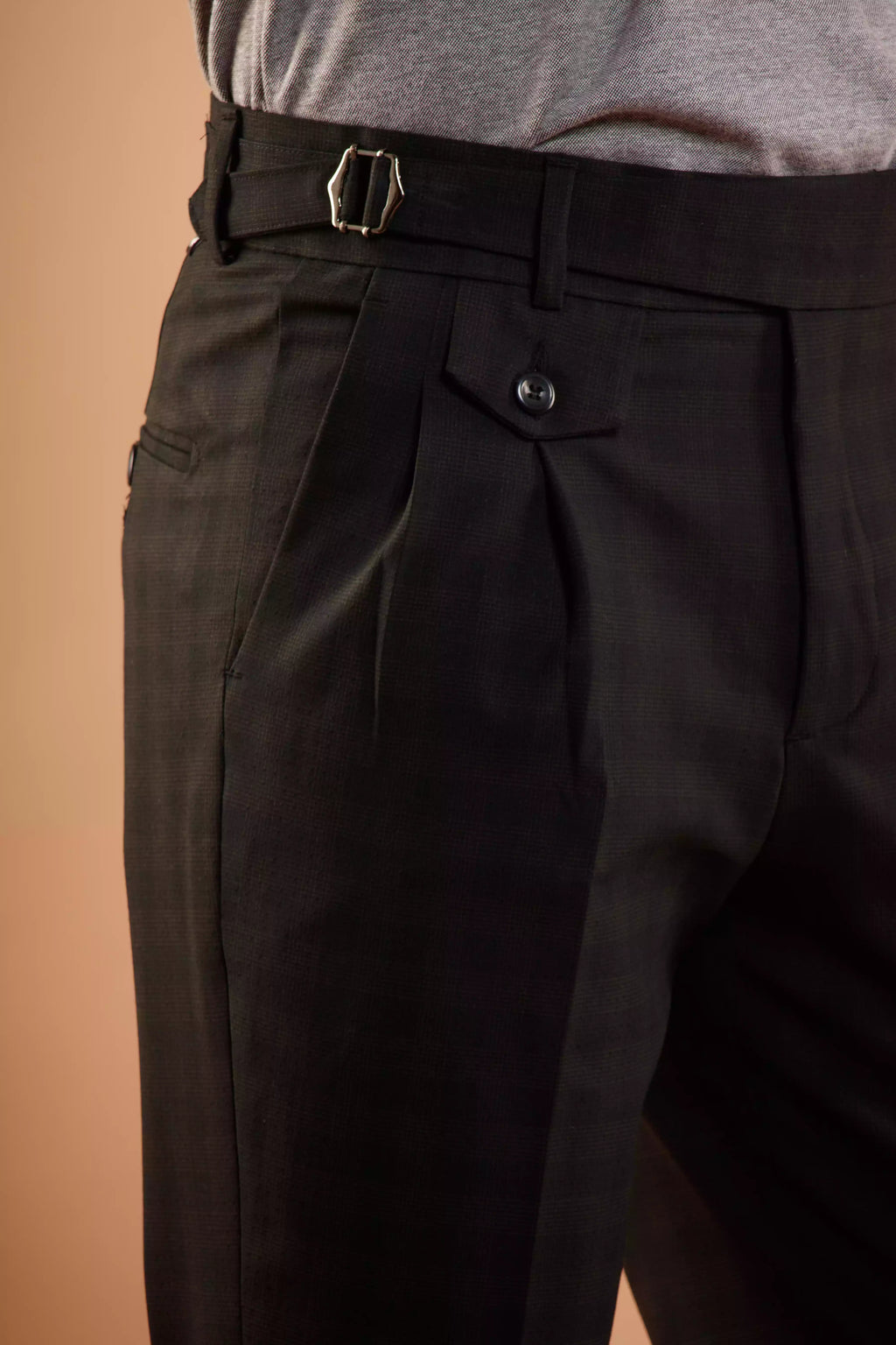 パンツ rainmaker STUD BUTTON GURKHA TROUSERS 4 rainmaker STUD BUTTON GURKHA TROUSERS 4 Dress - flat front