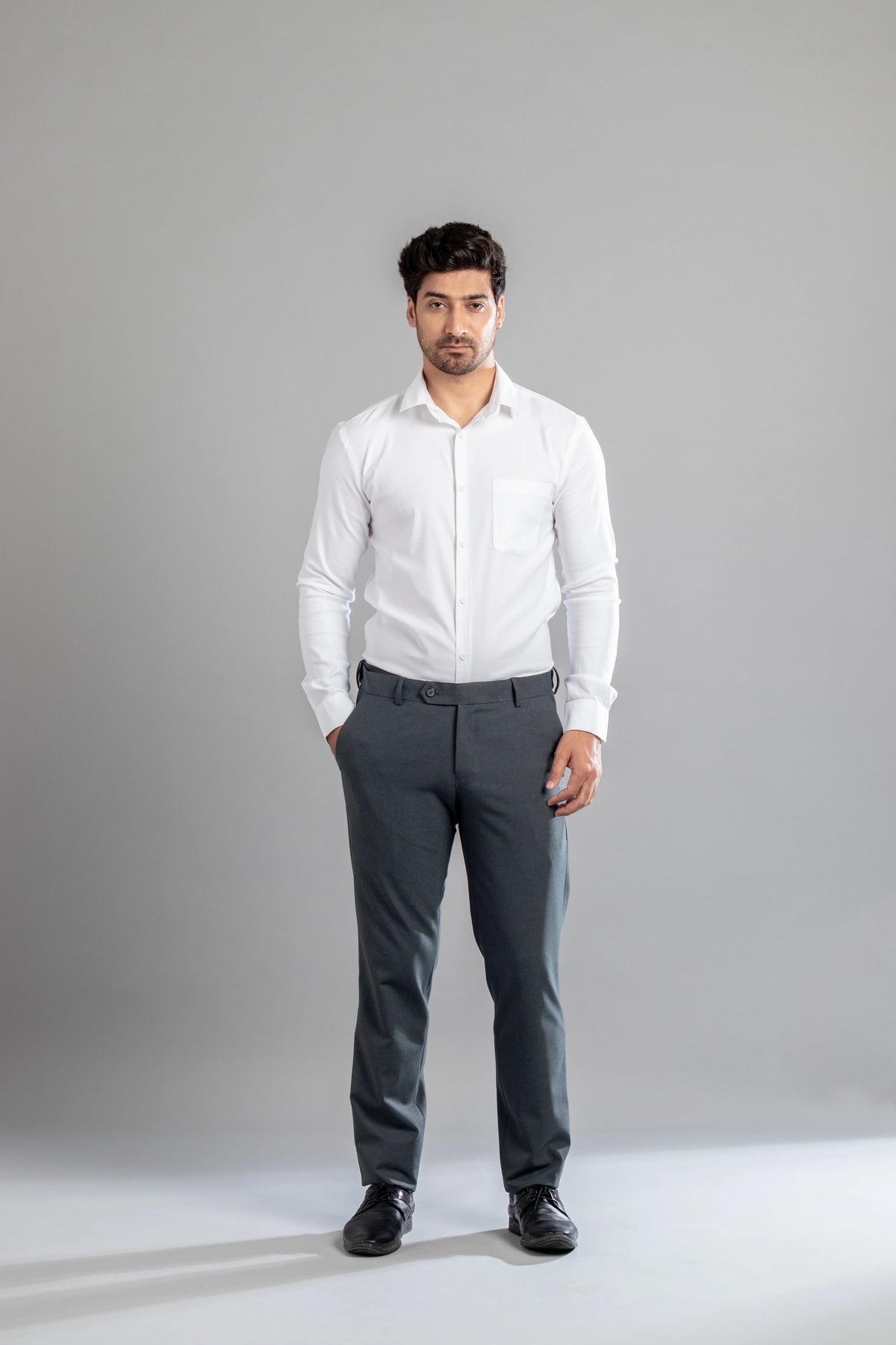 Iron Melange Flexiwaist Pants - Straight Fit