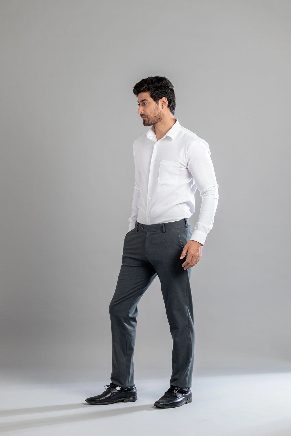 Iron Melange Flexiwaist Pants - Straight Fit
