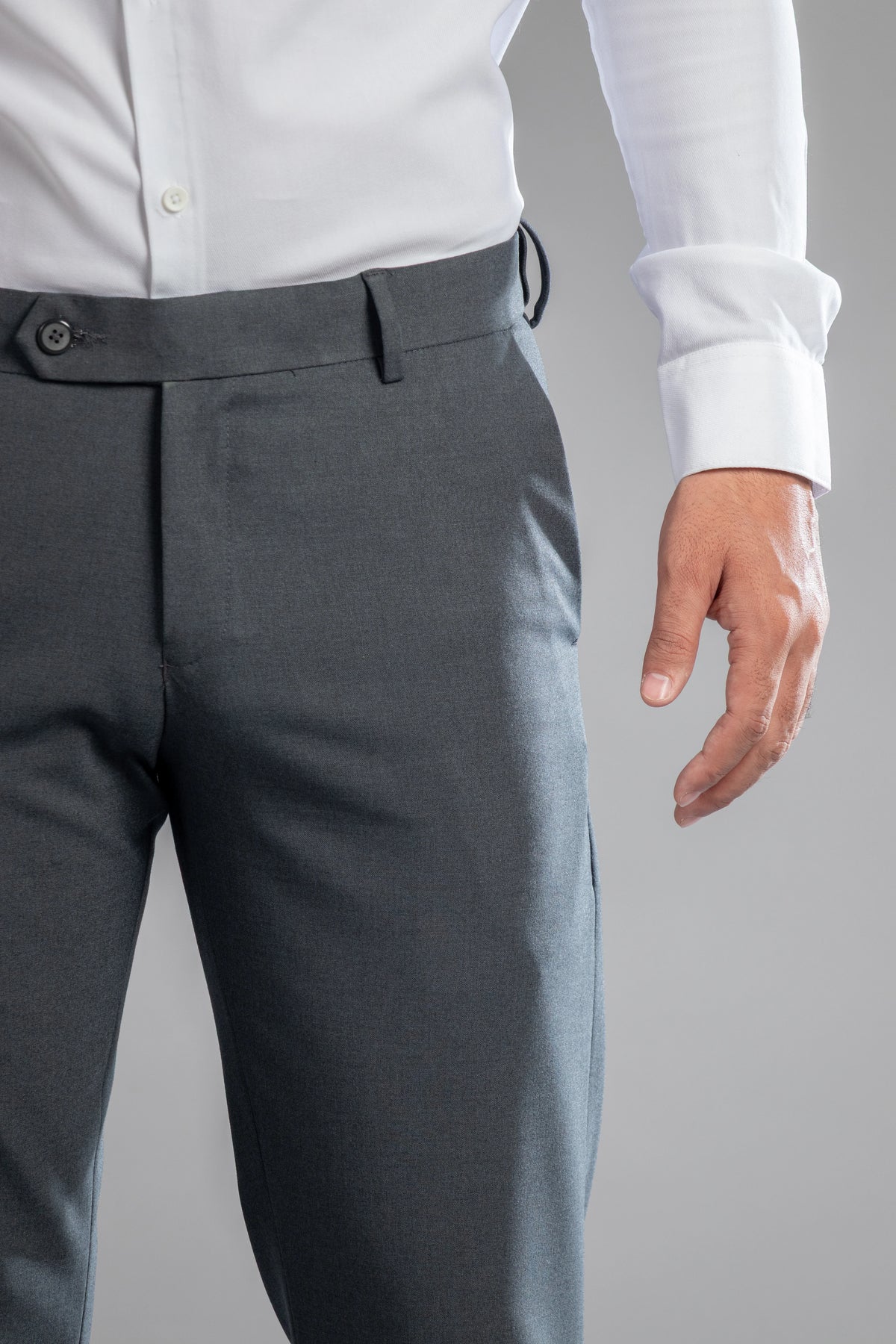 Iron Melange Flexiwaist Pants - Straight Fit