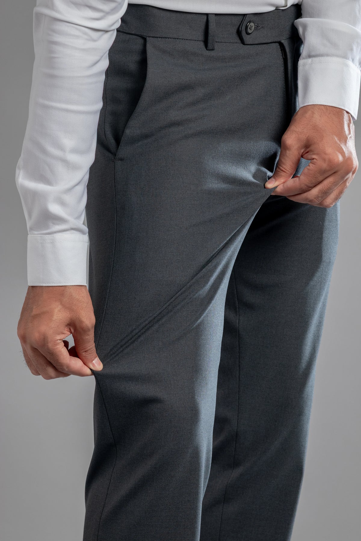 Iron Melange Flexiwaist Pants - Straight Fit