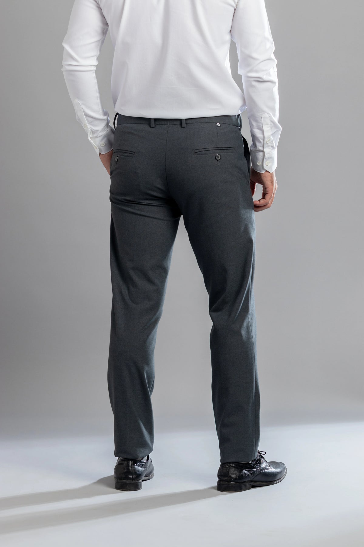 Iron Melange Flexiwaist Pants - Straight Fit