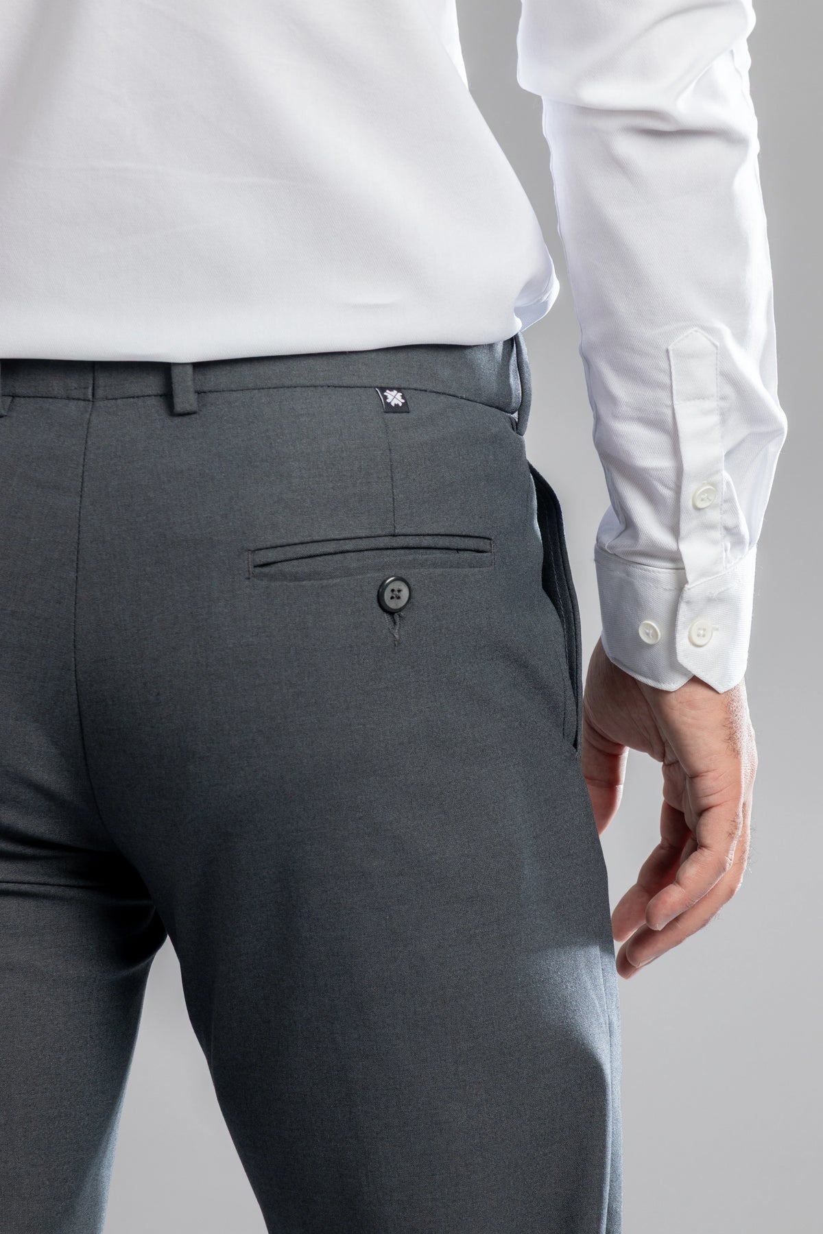 Iron Melange Flexiwaist Pants - Straight Fit