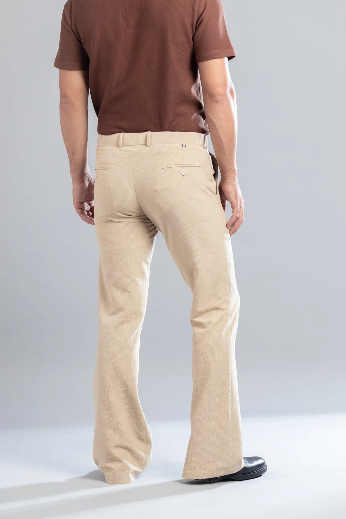 Peanut SeerSucker Lining Bootcut Pants