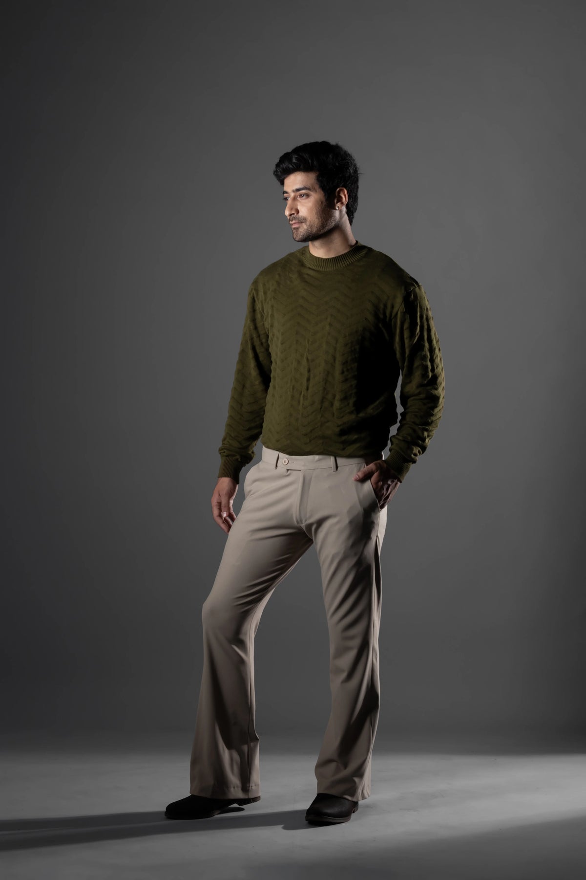 Khaki Bootcut Flexiwaist Pant
