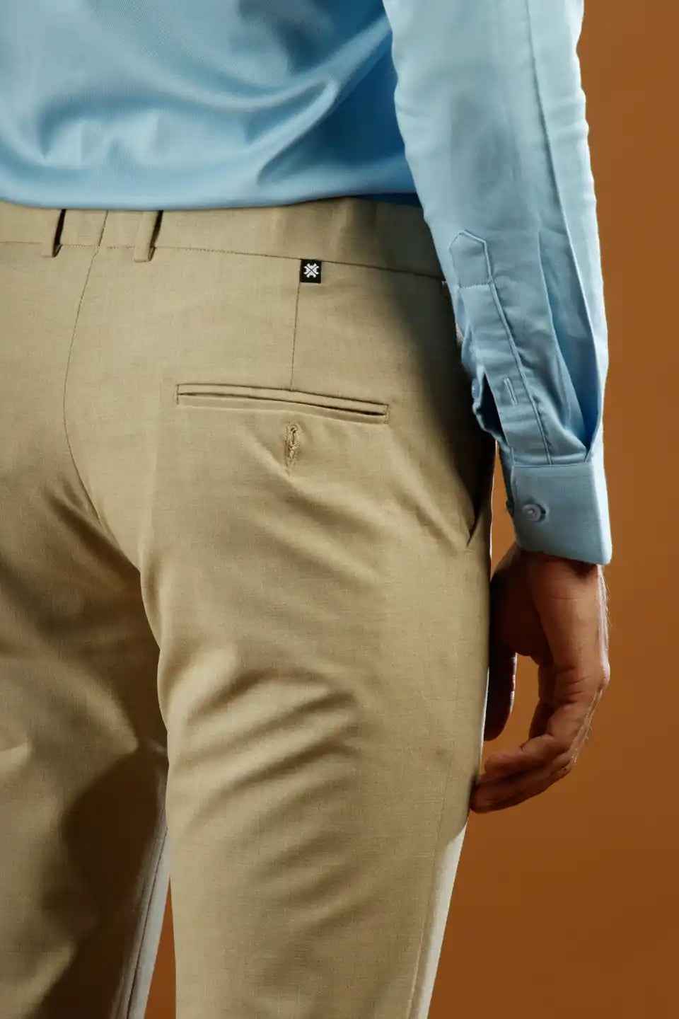 Men’s premium Sandstone FlexiPlus Straight Fit Pant - Back view