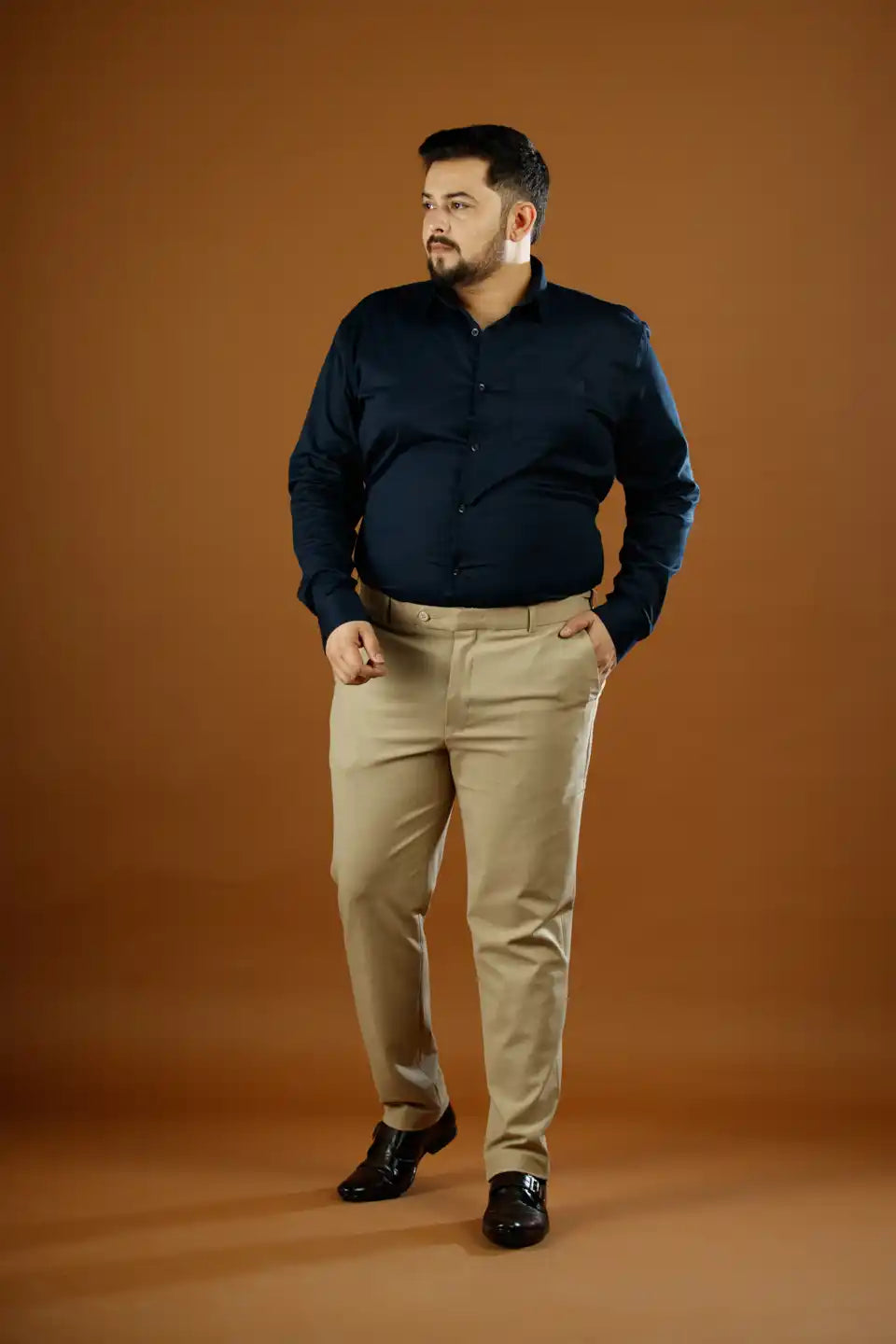 Men’s premium Sandstone FlexiPlus Straight Fit Pant - Front view