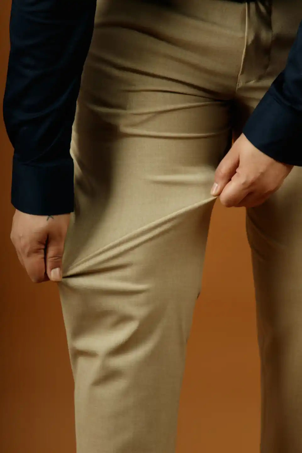 Men’s premium Sandstone FlexiPlus Straight Fit Pant - Close view