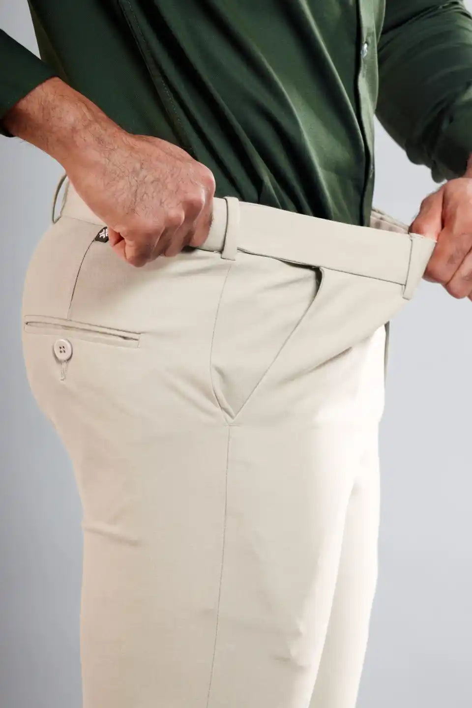 Men’s premium White Dove FlexiPlus Straight Fit Pant - Side view