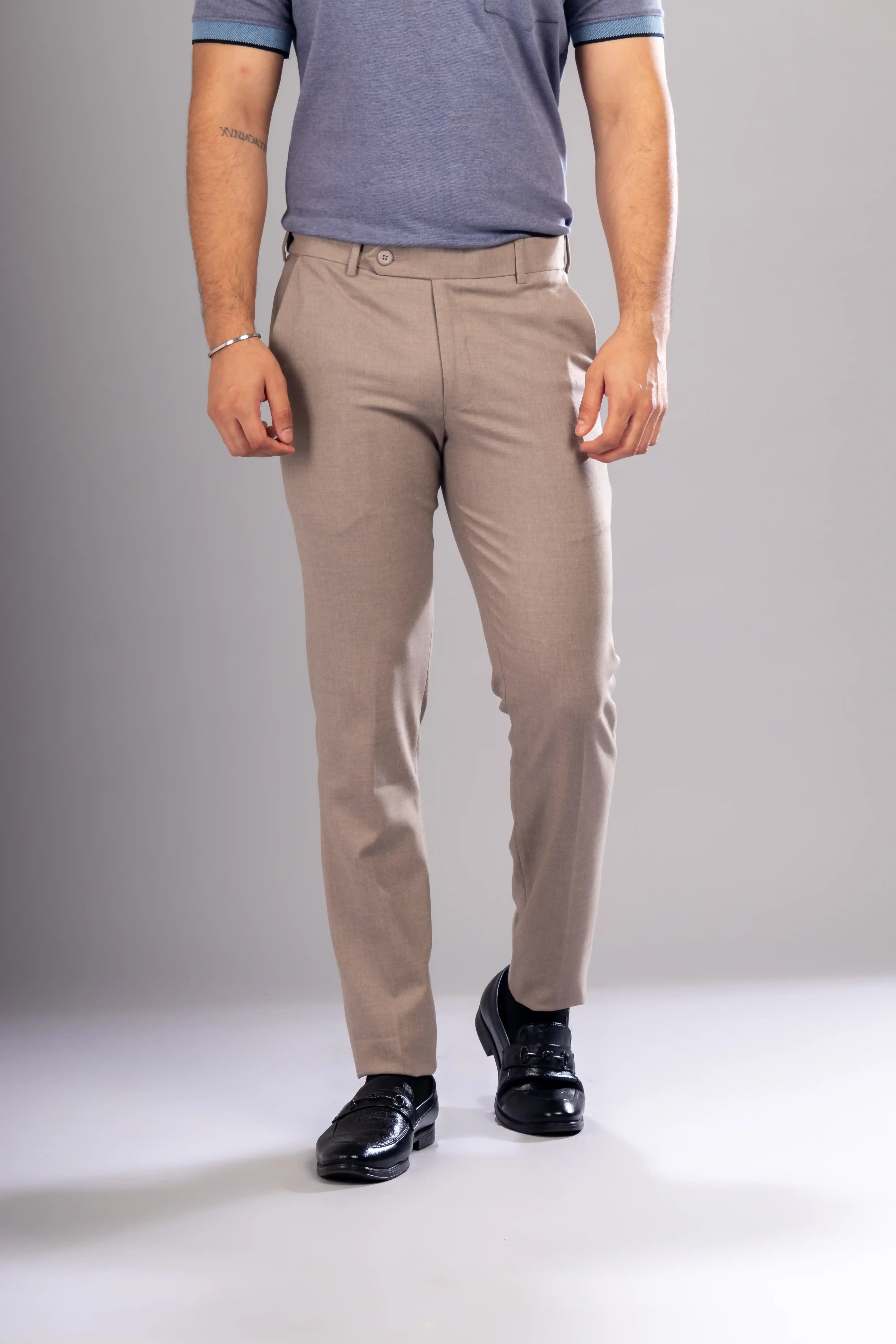 Men’s premium Caramel Twill Flexiplus Pants - Front view