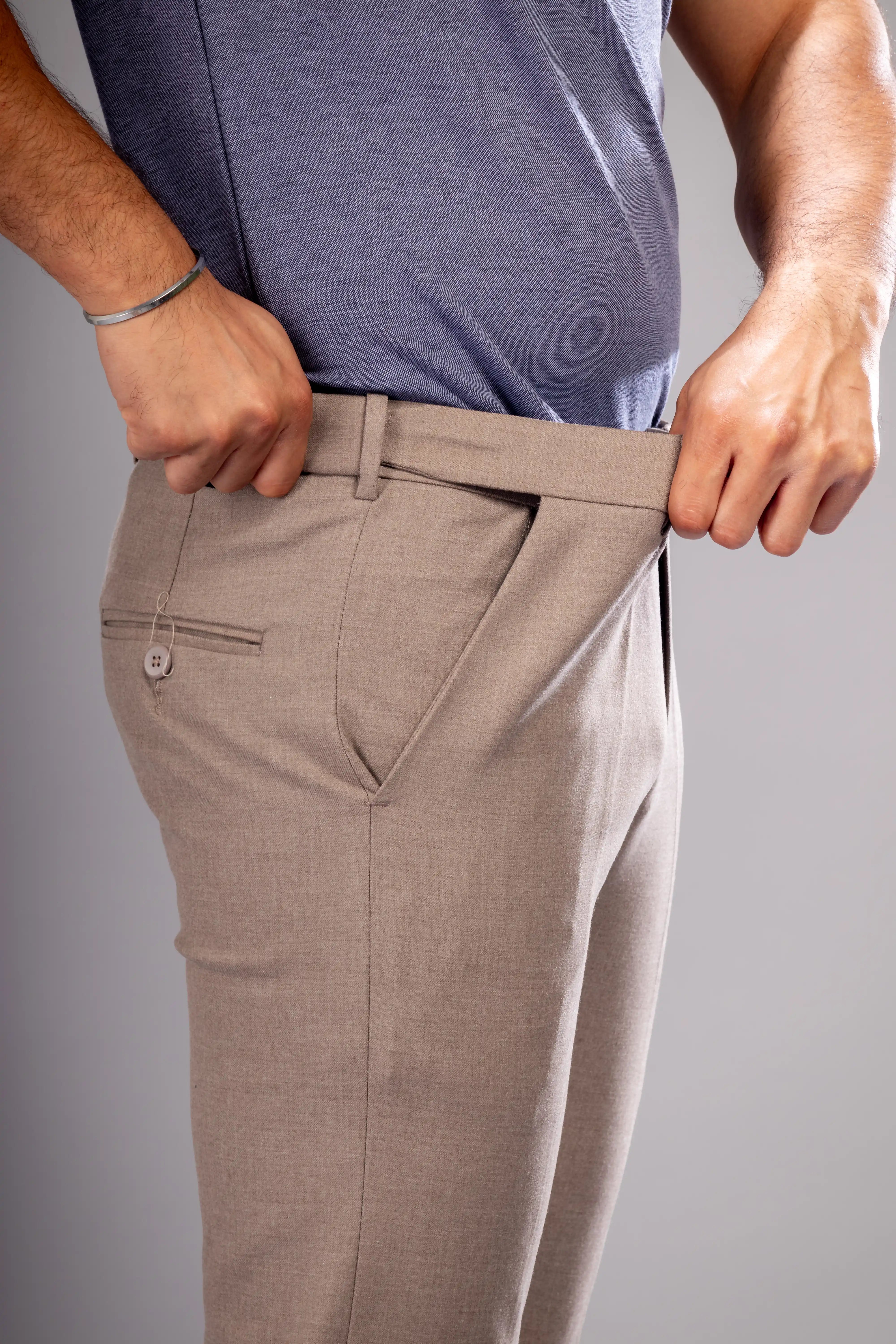 Men’s premium Caramel Twill Flexiplus Pants - Side view