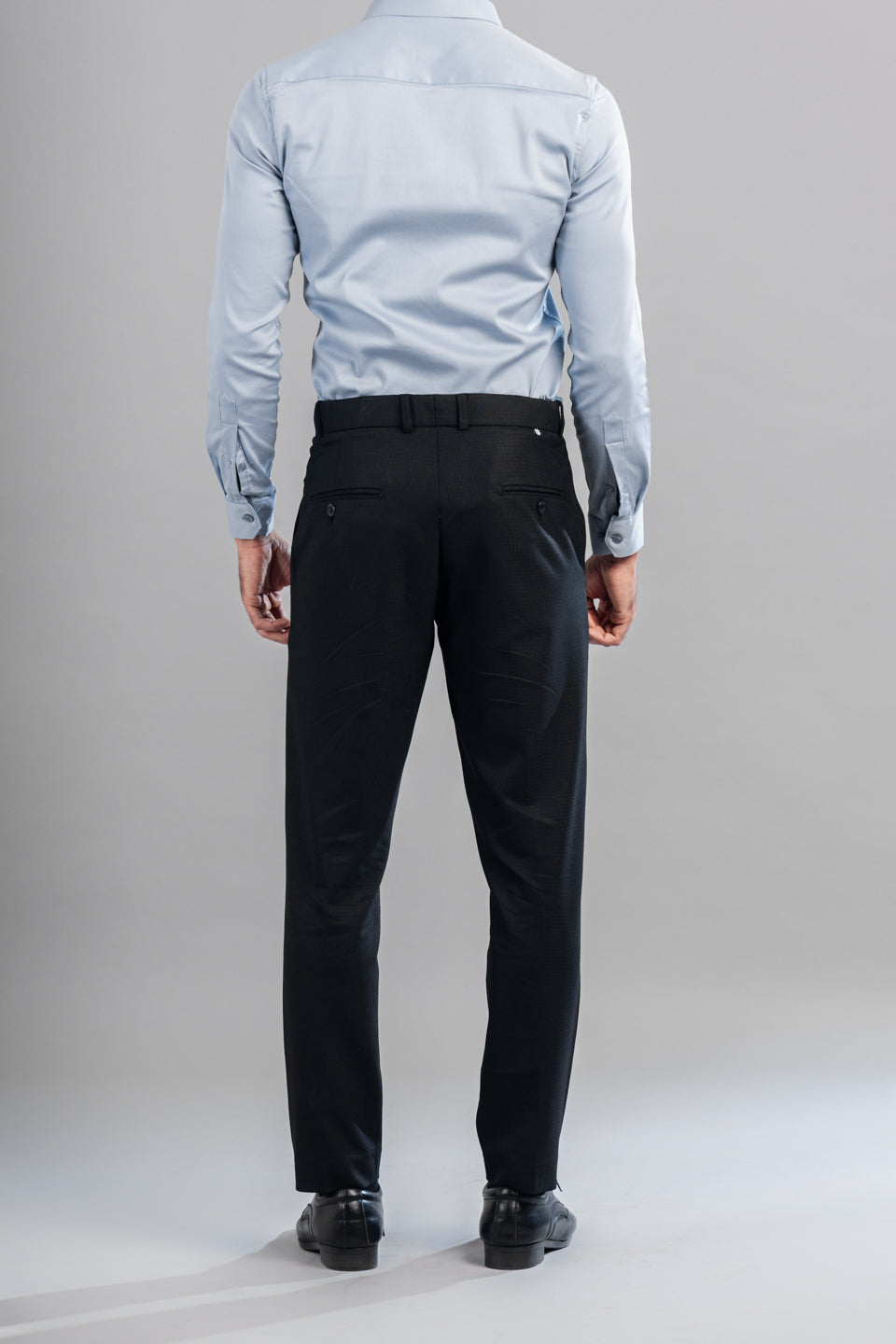 Men’s premium Bison Warp Checks Flexiwaist Pants – Back view