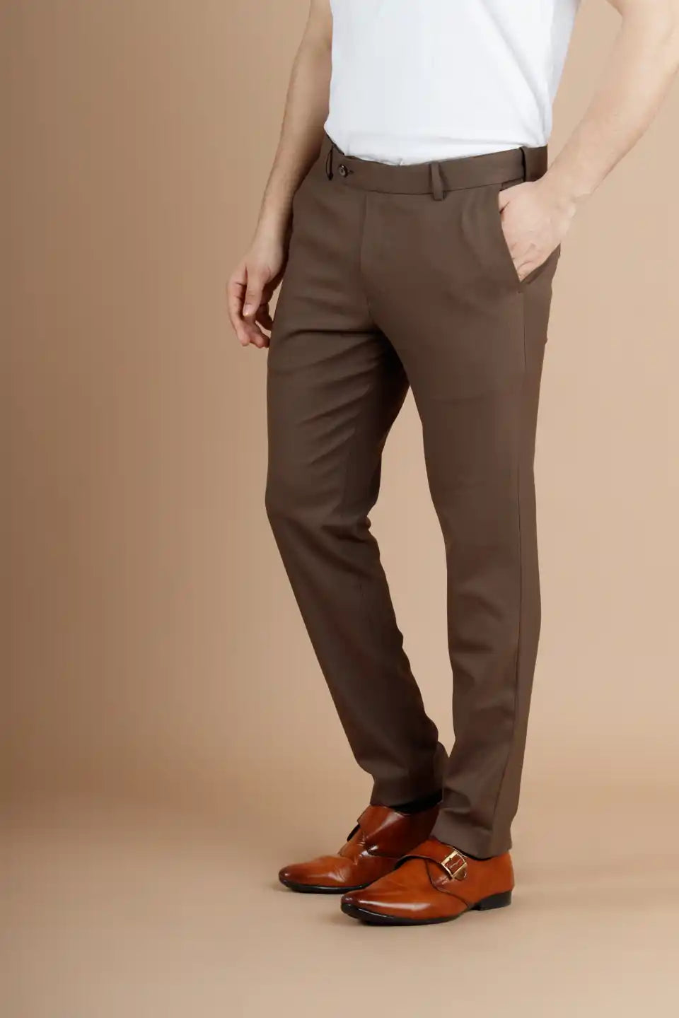 Men’s premium Gazelle Warp Checks Flexiwaist Pants – Side view