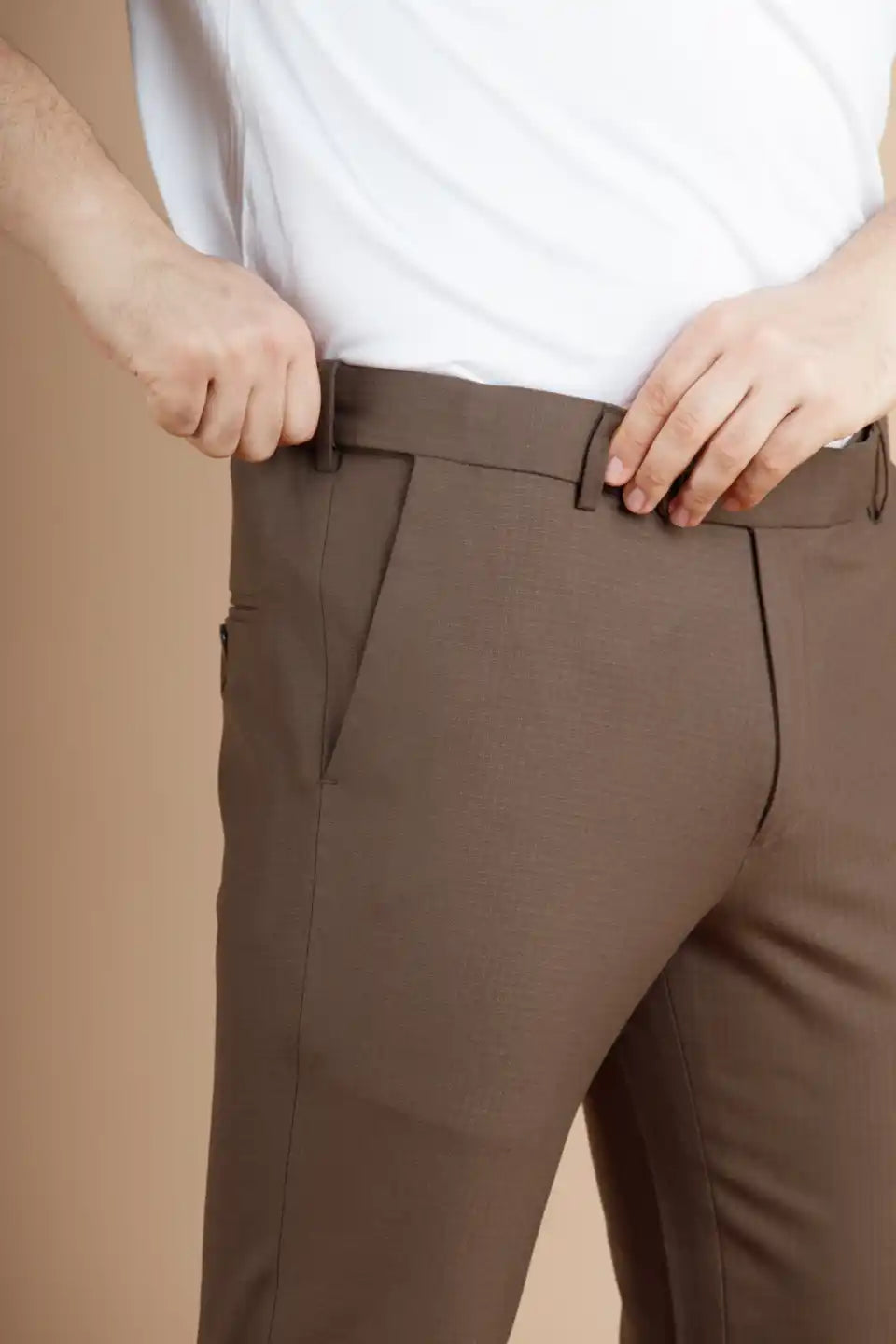 Men’s premium Gazelle Warp Checks Flexiwaist Pants – Side view