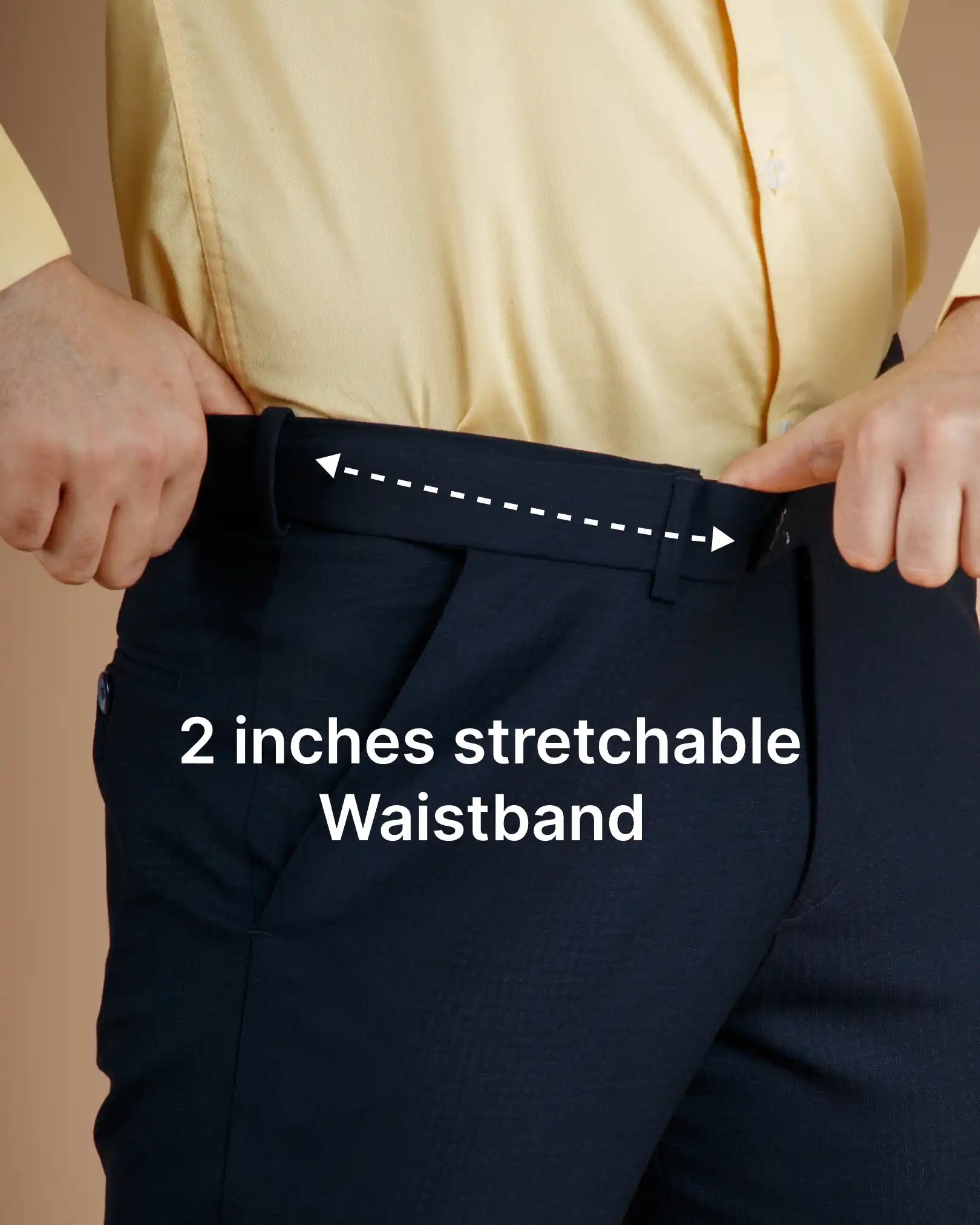 Warp Checks Flexiwaist Pants Iguana- Side view