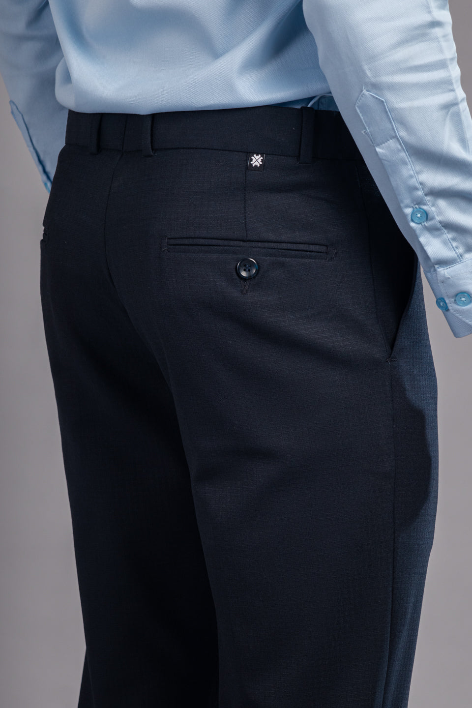 Warp Checks Flexiwaist Pants Iguana- Back view