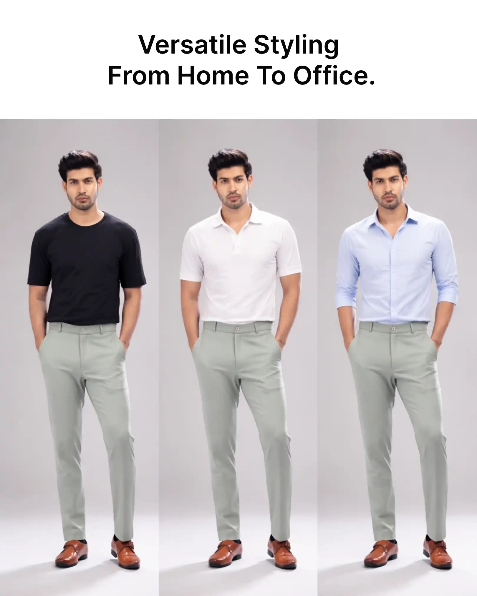 Men’s premium Teel Truefit all day pants - front view