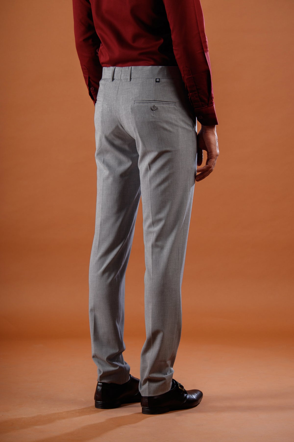 Shadow Grey Flexiwaist Straight Fit Pants