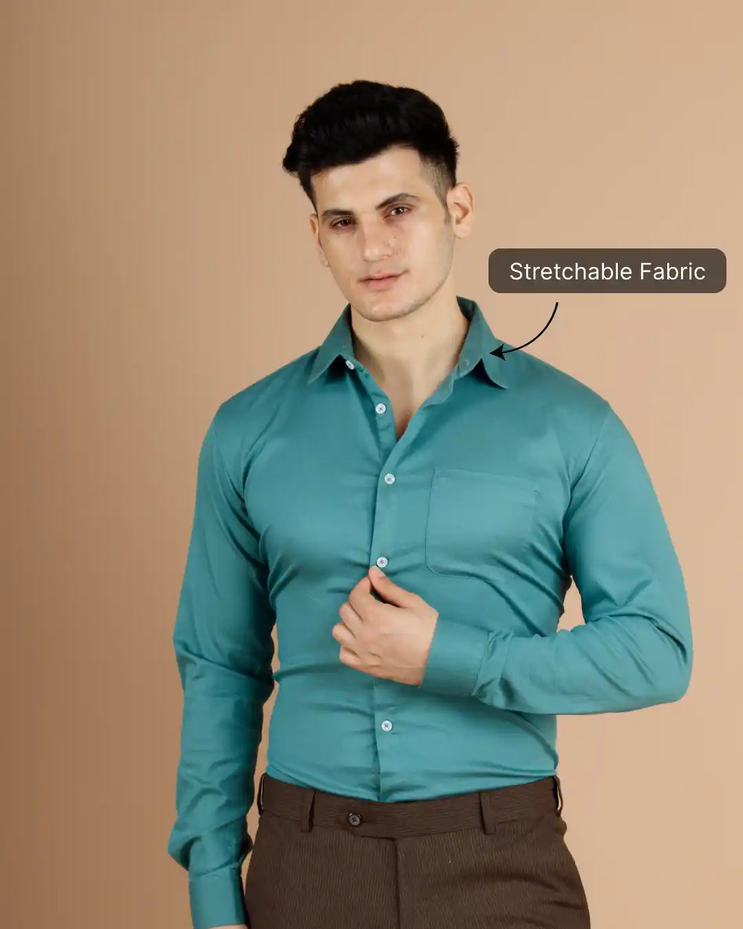 Sea Green Nix Shirt For Men