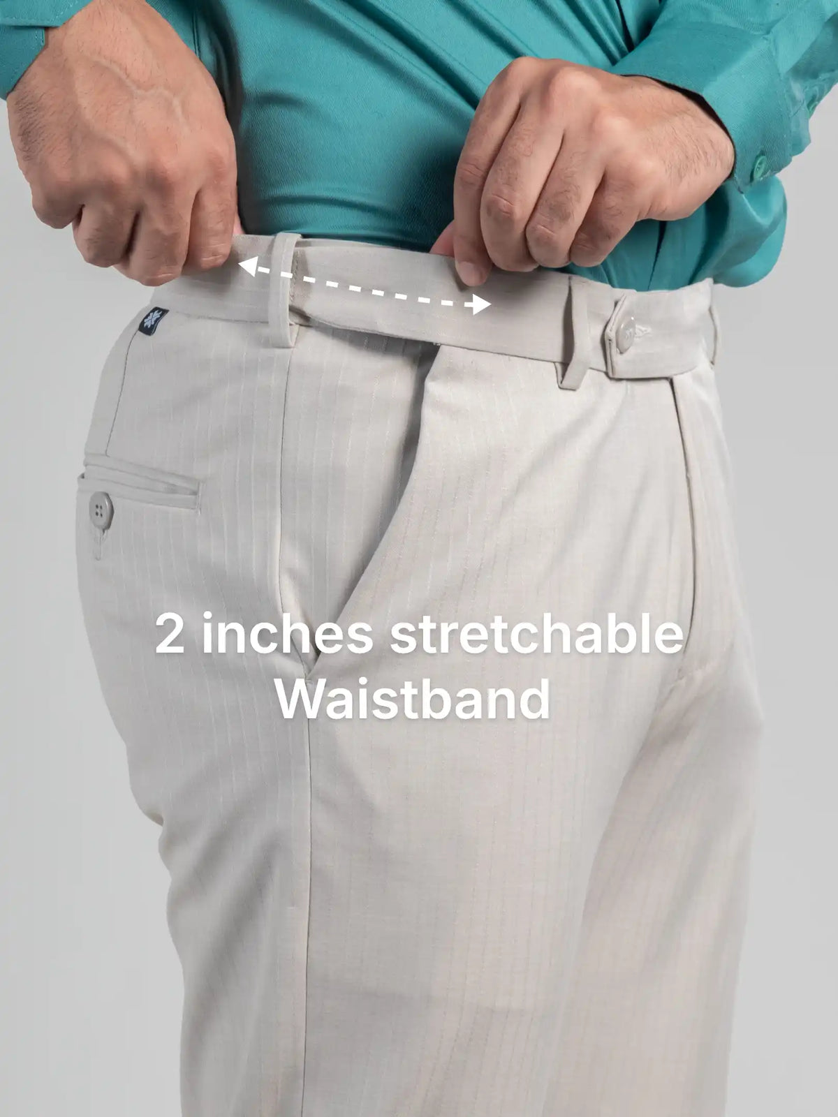 Almond Cream Soft Lining Flexiwaist Pant