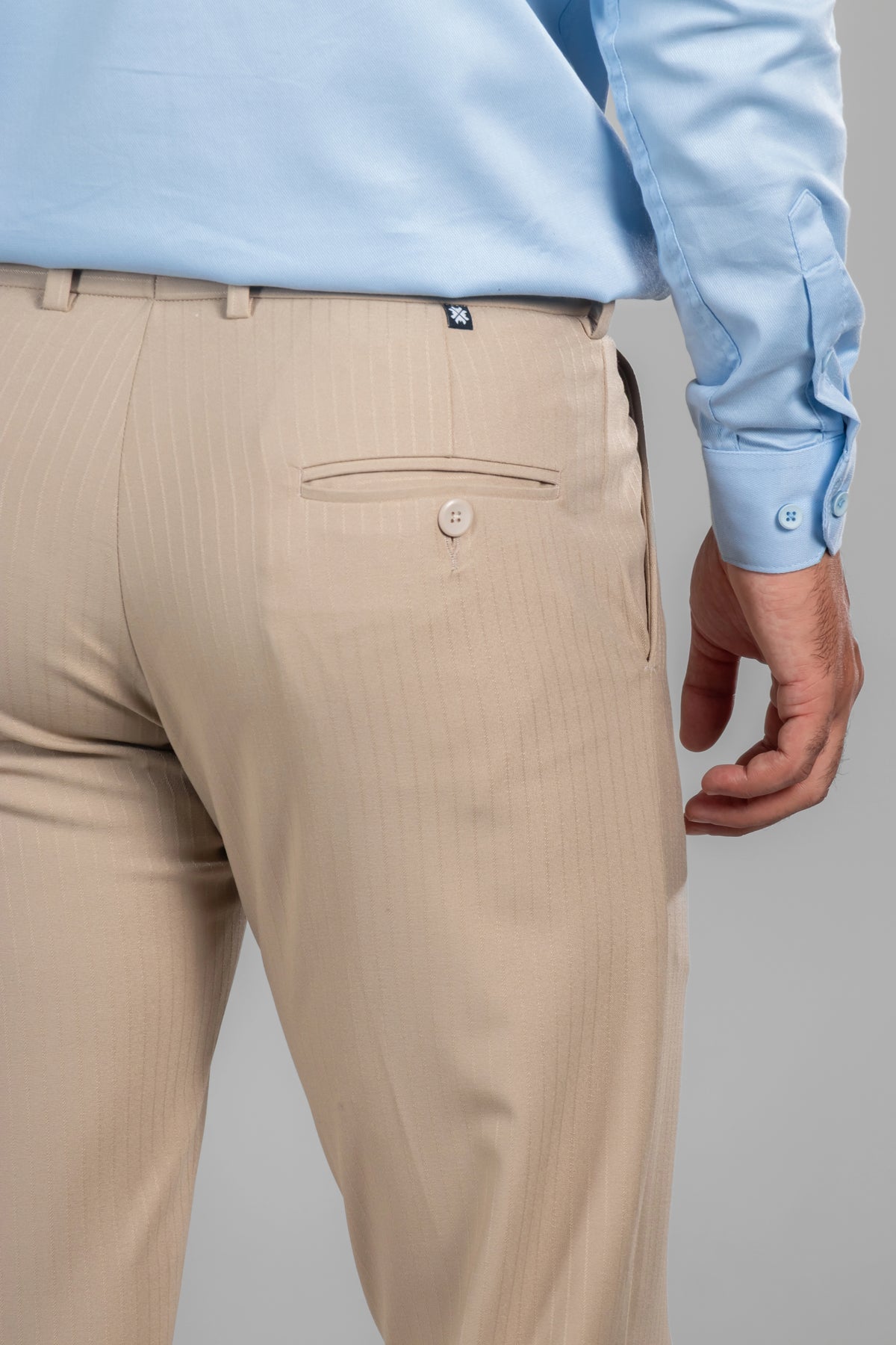 Soft Khaki Soft Lining Flexiwaist Pant – Back view