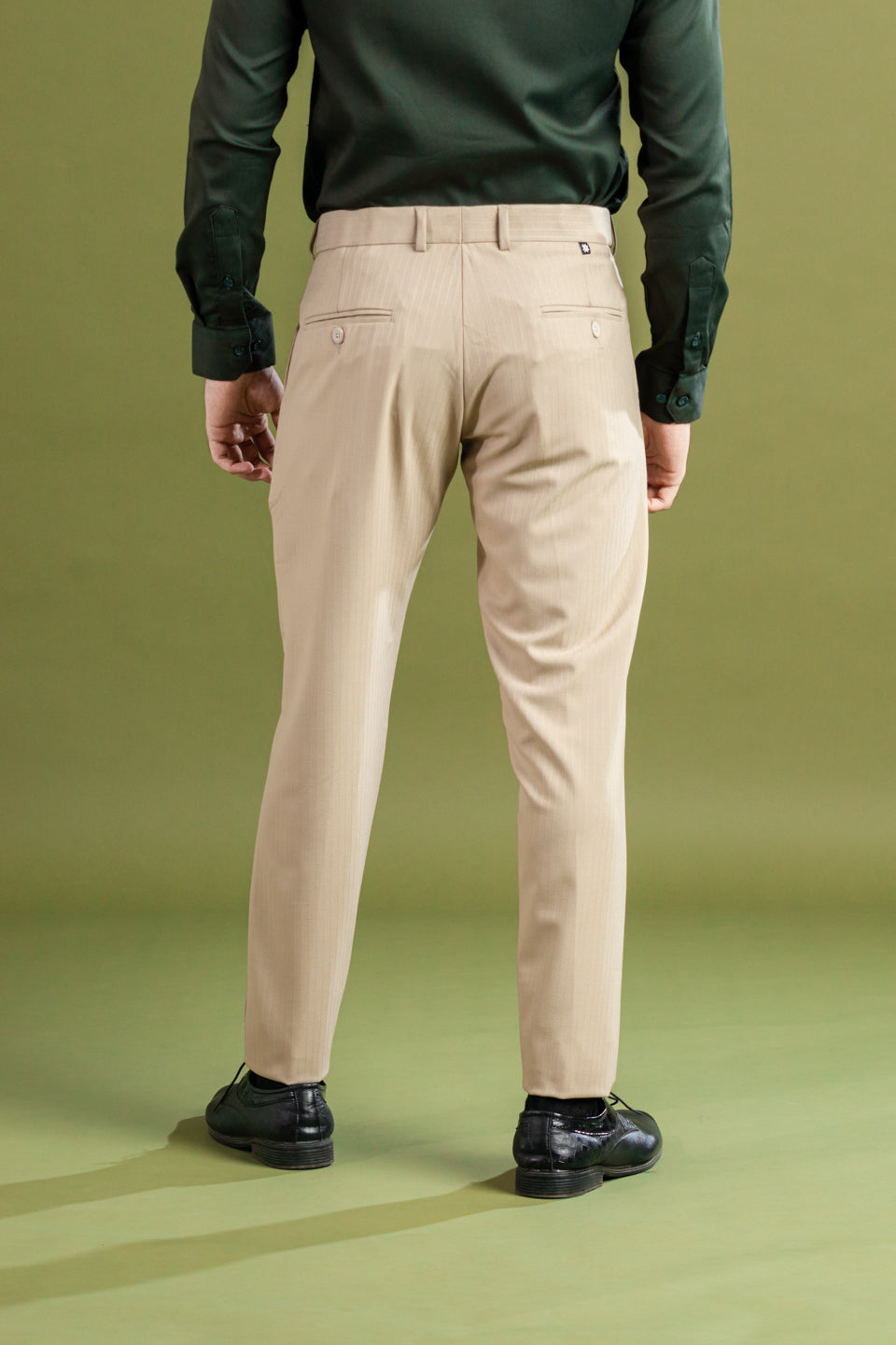 Soft Khaki Soft Lining Flexiwaist Pant – Back view