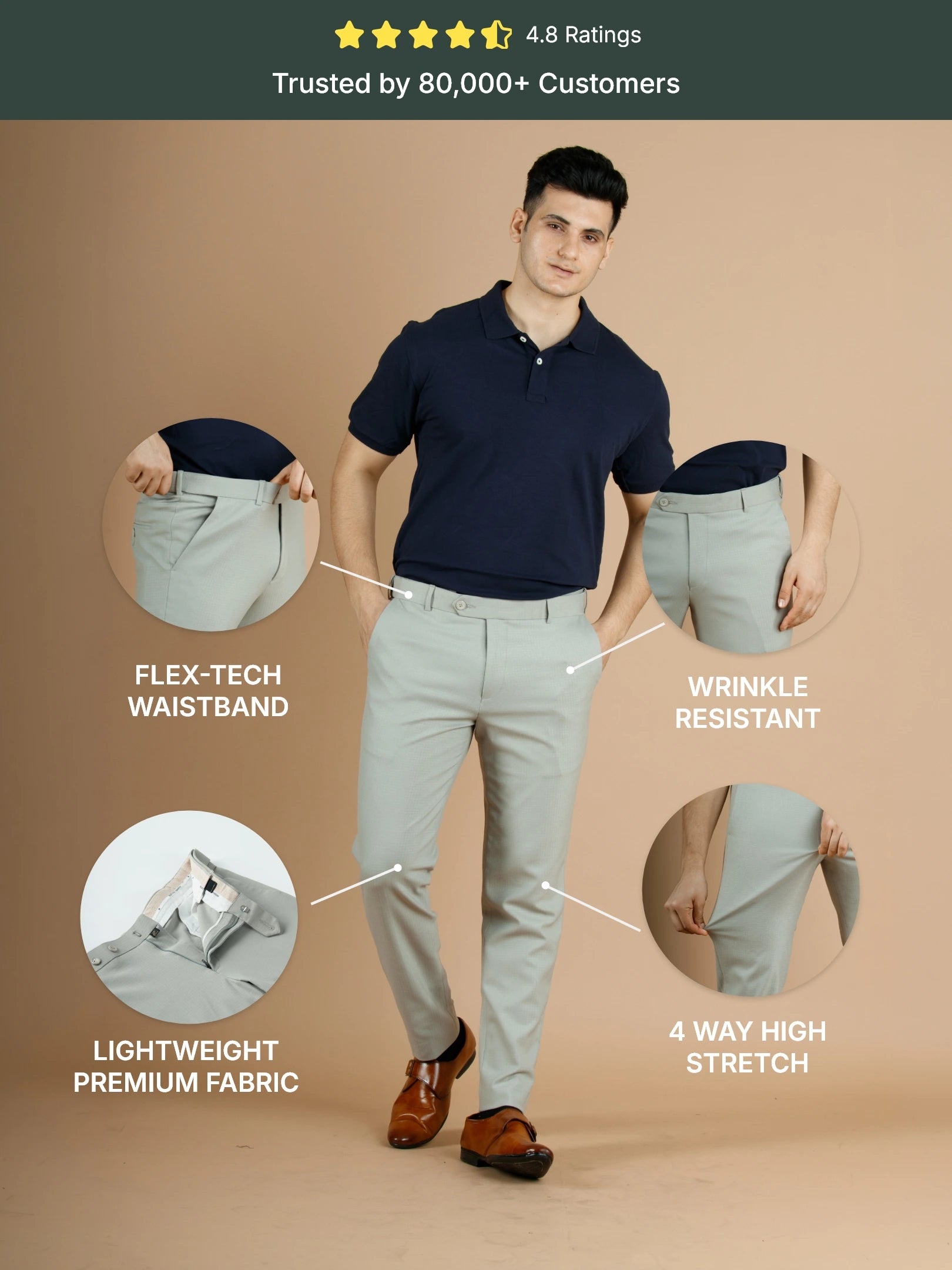 Unicorn Warp Checks Flexiwaist Pants