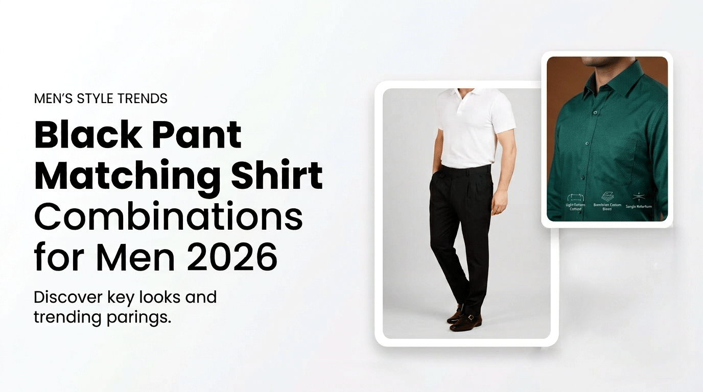 Black Pant Matching Shirt Combinations for Men 2026
