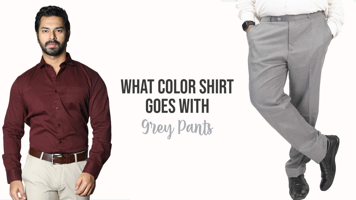 Gray Pant With Matching Shirt Ideas For Men || Dark Gray Pant Combinations  || by Look Stylish - YouTube