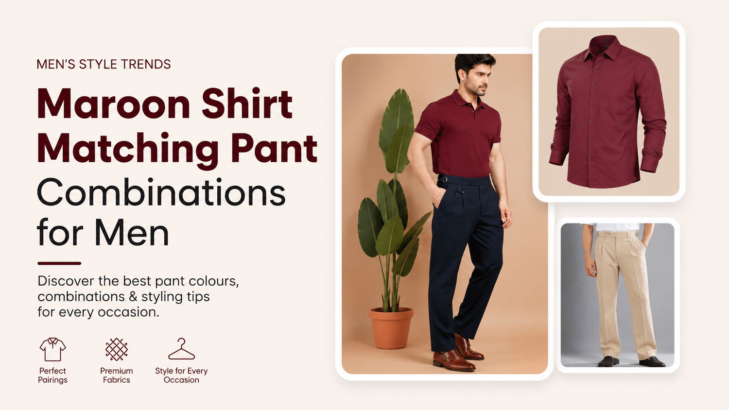 Maroon Shirt Matching Pant Combinations for Men 2026