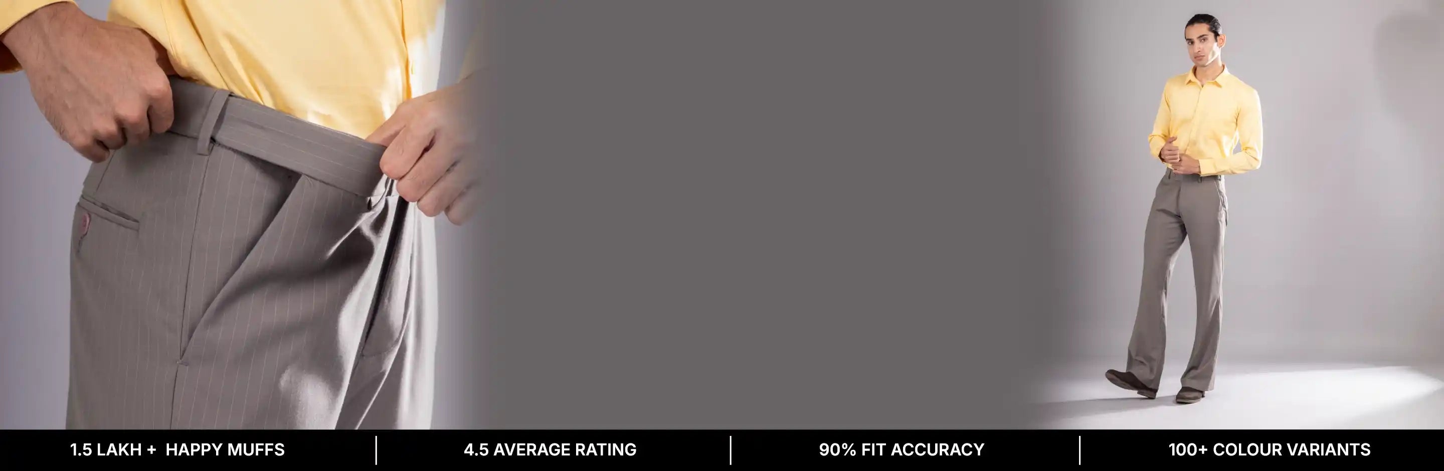 Bootcut Flexiwaist Pants for Men - Slim-to-Flared Cut | Muffynn
