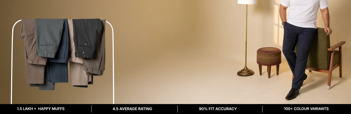 Melange Plus Size Straight Fit Pants