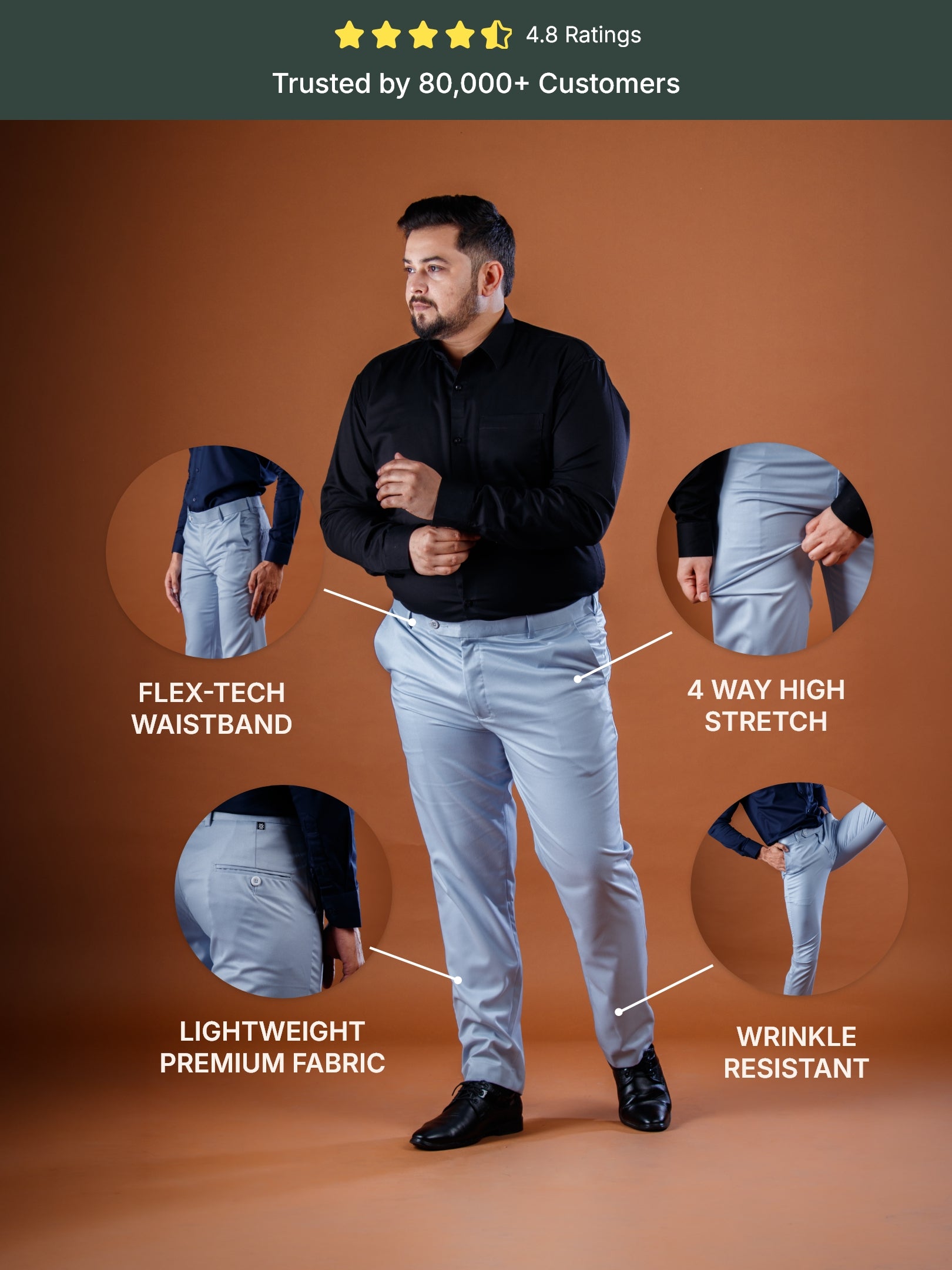 Arctic Flexiwaist Straight Fit Plus Size Pants