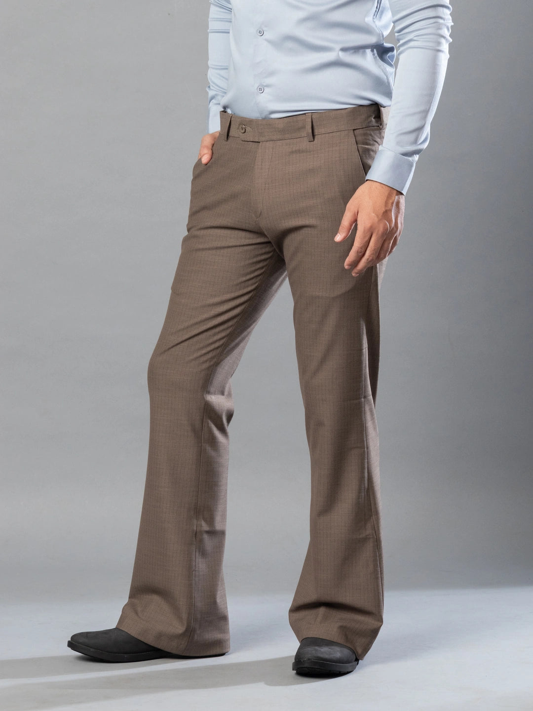 Earthy Fine Lining Bootcut Pant For Men