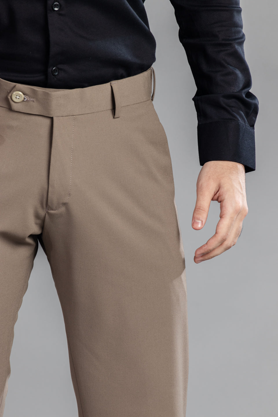 Mocha Bootcut Flexiwaist Pant – Close view