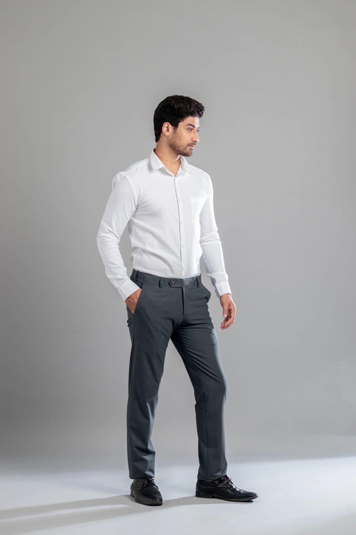Iron Melange Flexiwaist Straight Fit Plus Size Pants
