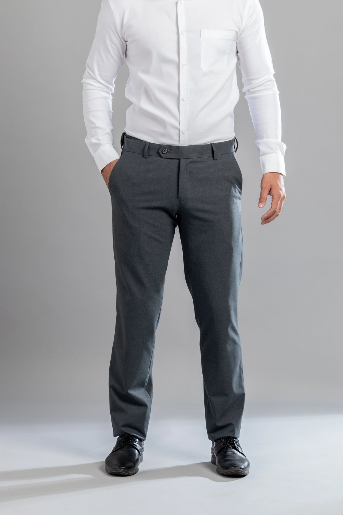 Iron Melange Flexiwaist Pants - Straight Fit