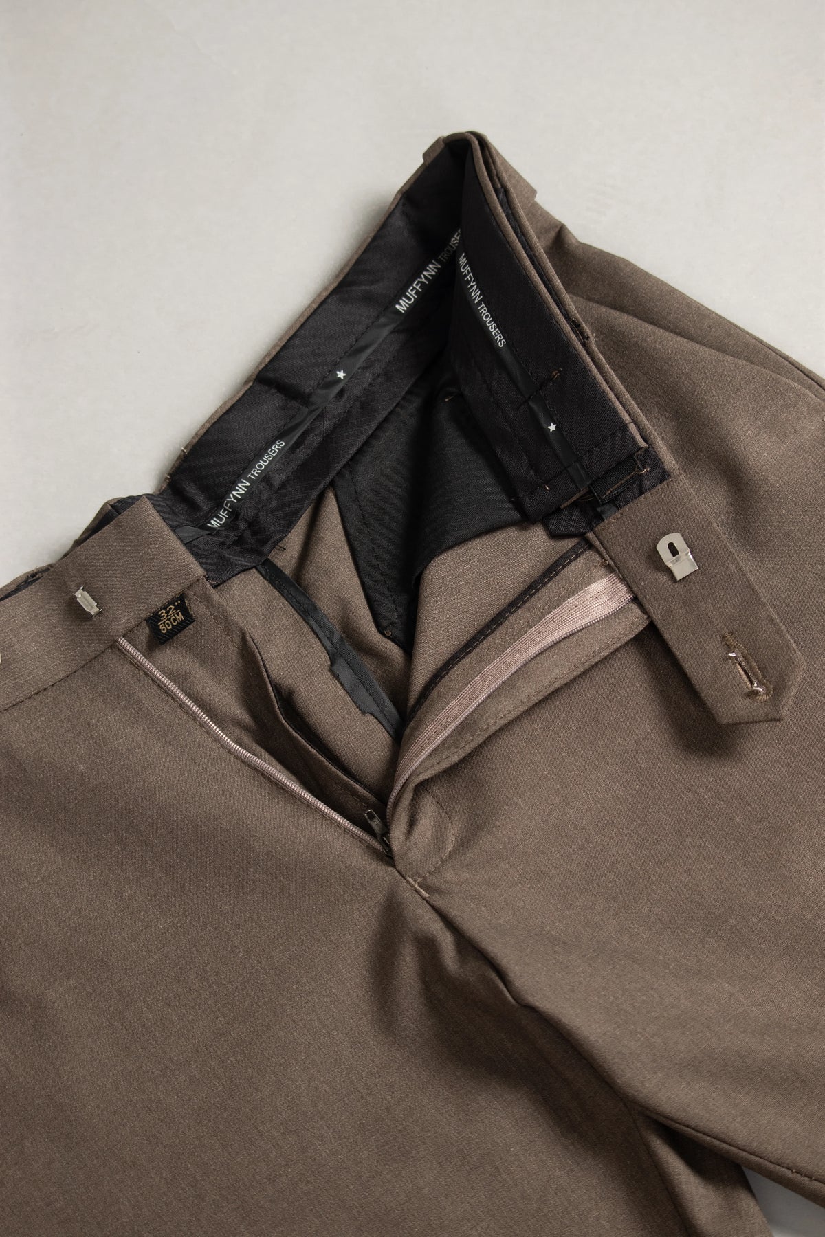 Wood Melange Flexiwaist Pants - Straight Fit