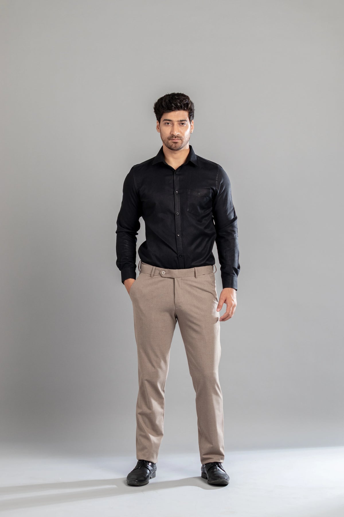 Sparrow Melange Flexiwaist Pants - Straight Fit
