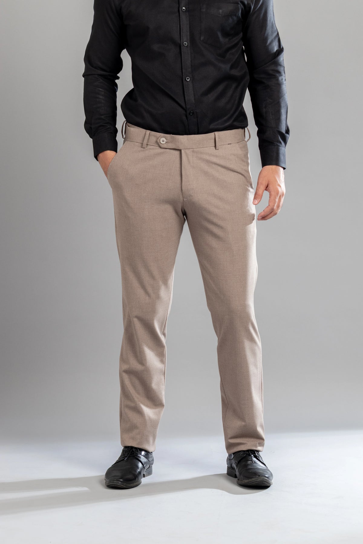 Sparrow Melange Flexiwaist Pants - Straight Fit