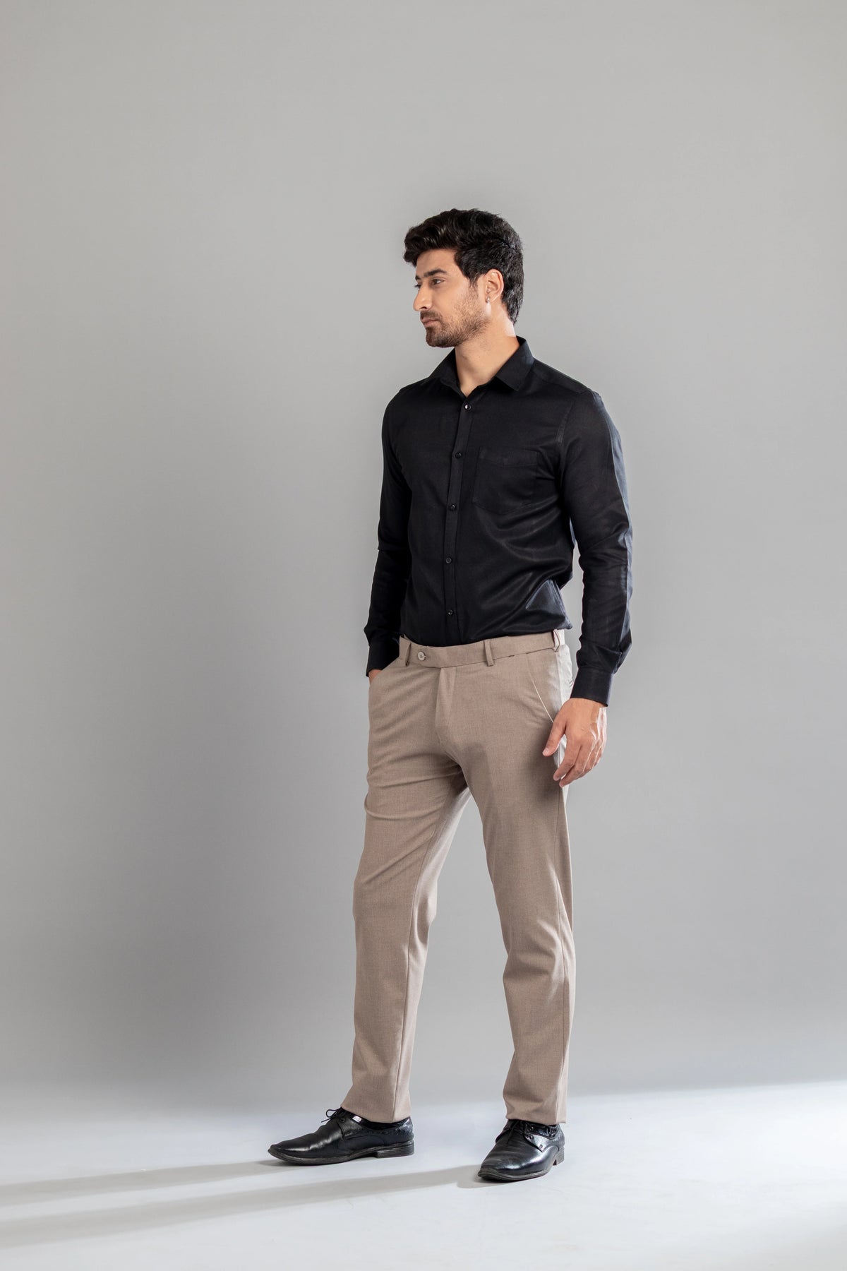 Sparrow Melange Flexiwaist Pants - Straight Fit