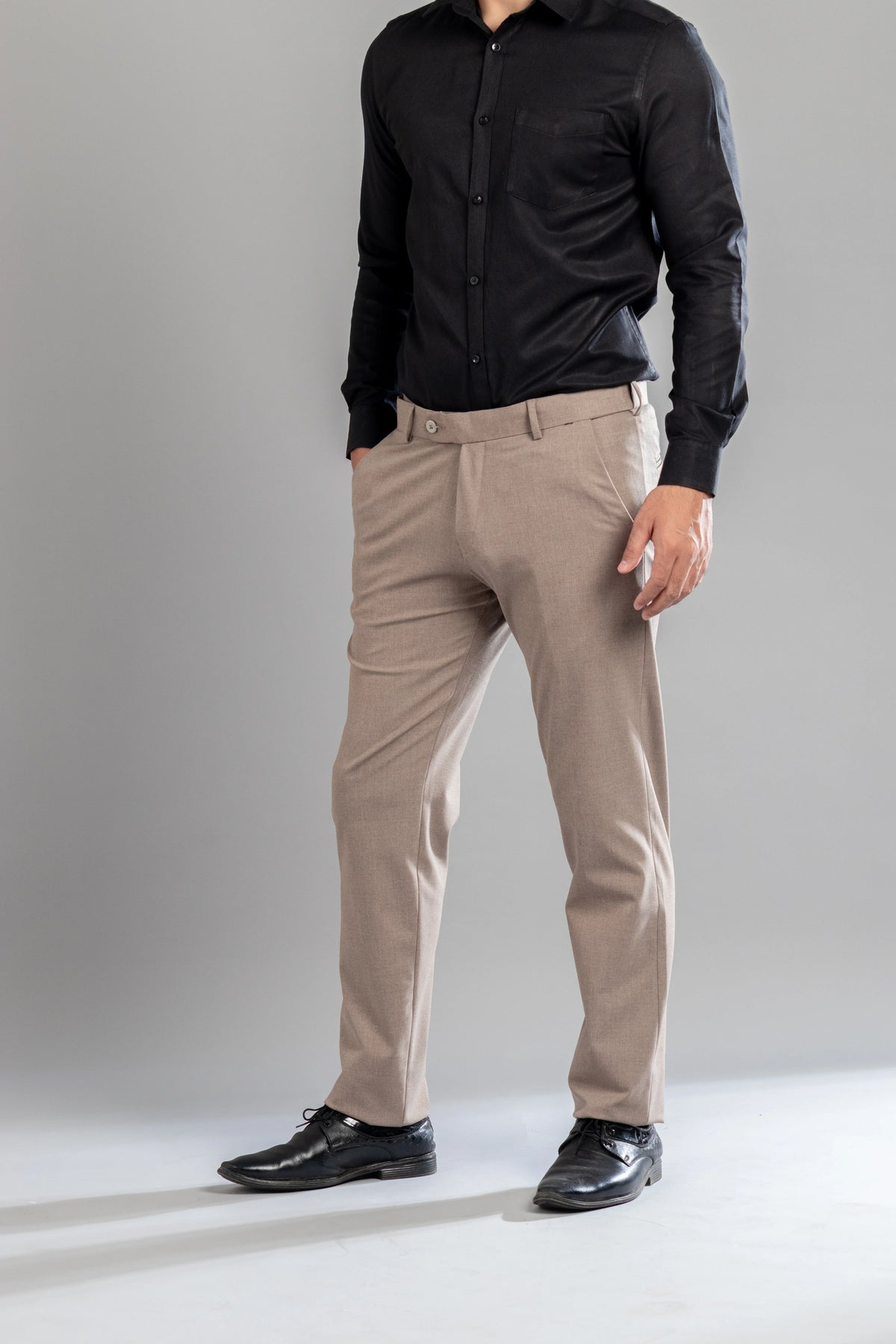 Sparrow Melange Flexiwaist Pants - Straight Fit