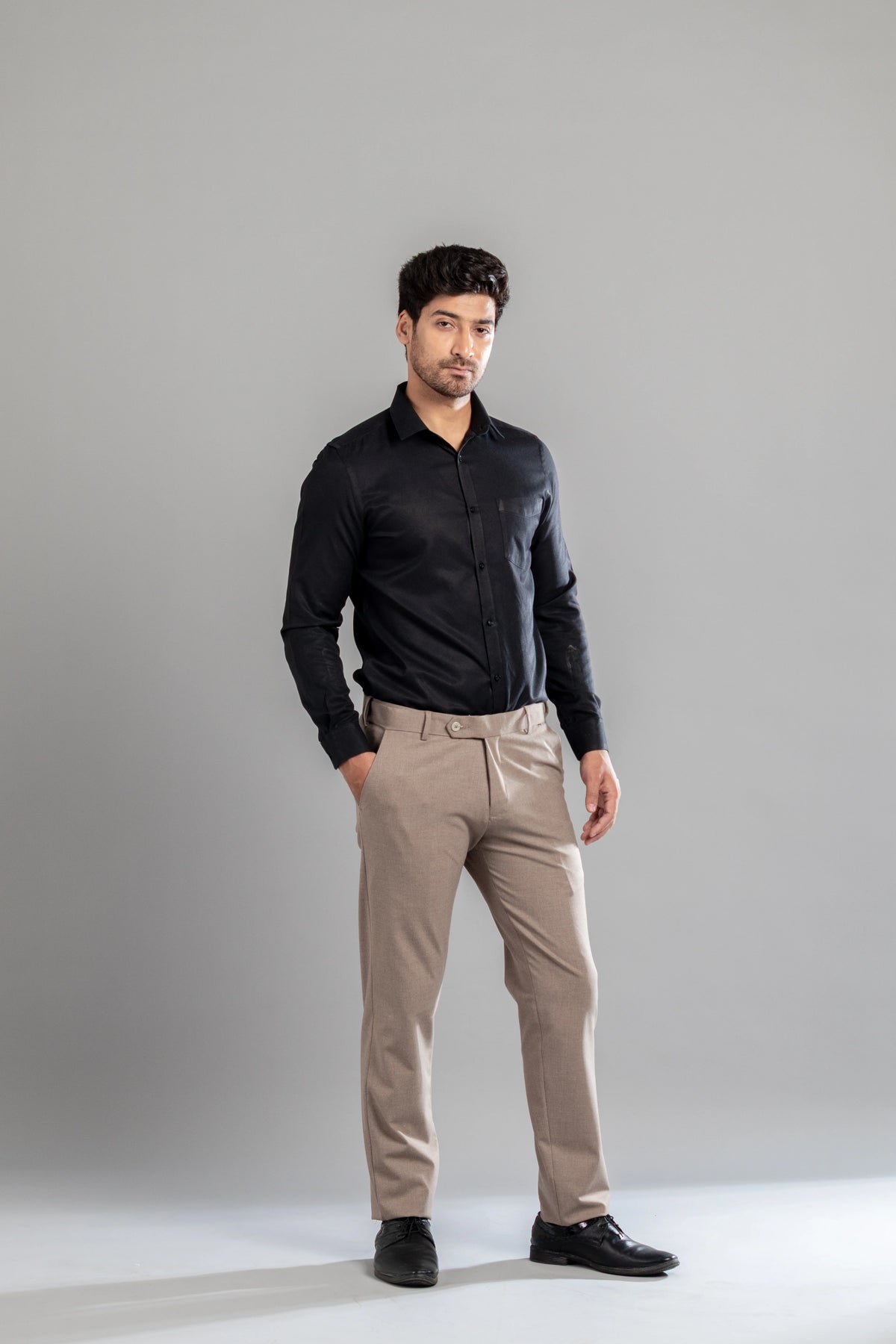 Sparrow Melange Flexiwaist Pants - Straight Fit