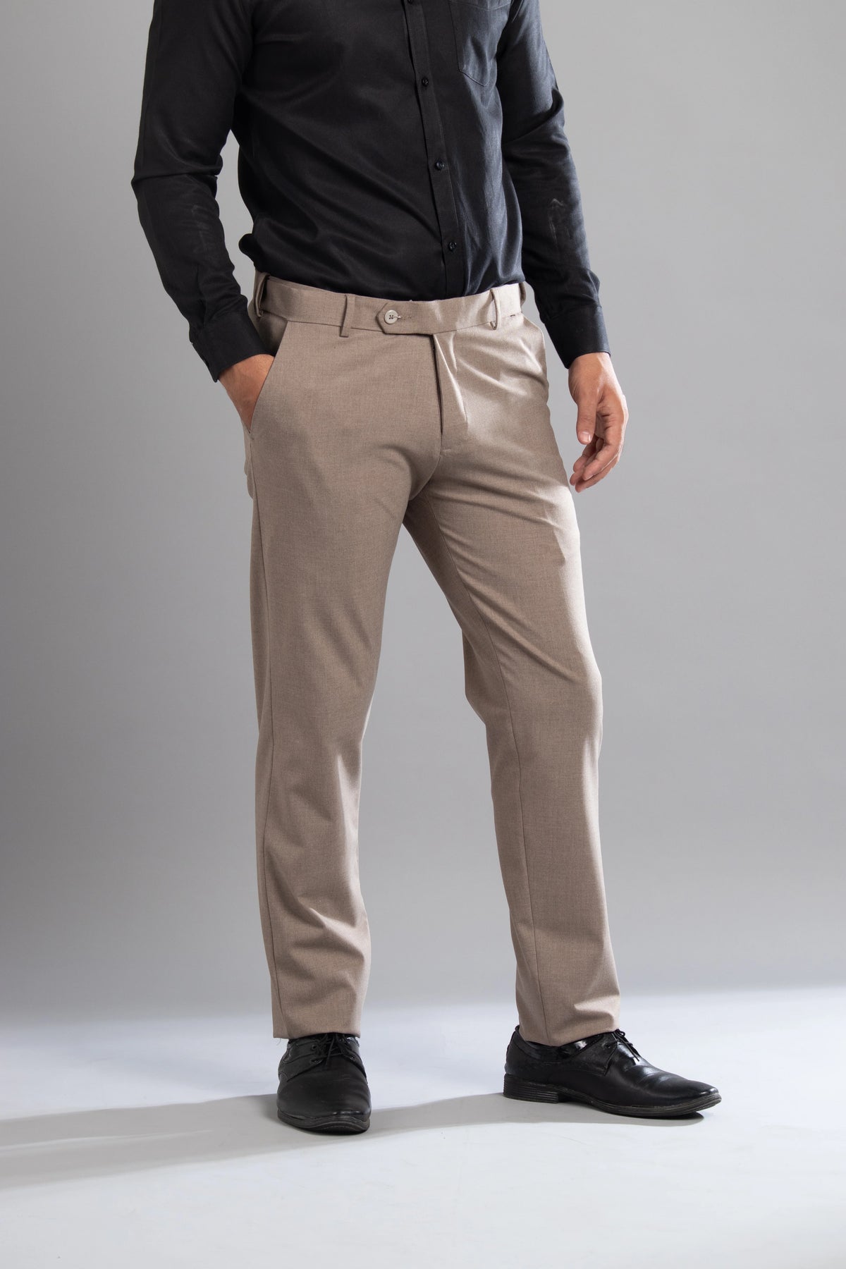 Sparrow Melange Flexiwaist Pants - Straight Fit